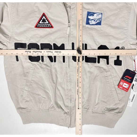 NWT $150 F1 Formula 1 x PacSun Ground Effect Racing Jacket 2024 Cream Men Size M - Picture 14 of 16